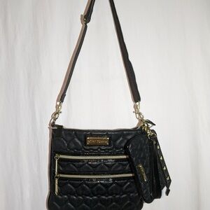 Betsey Johnson Hearts Crossbody AND Matching Wristlet